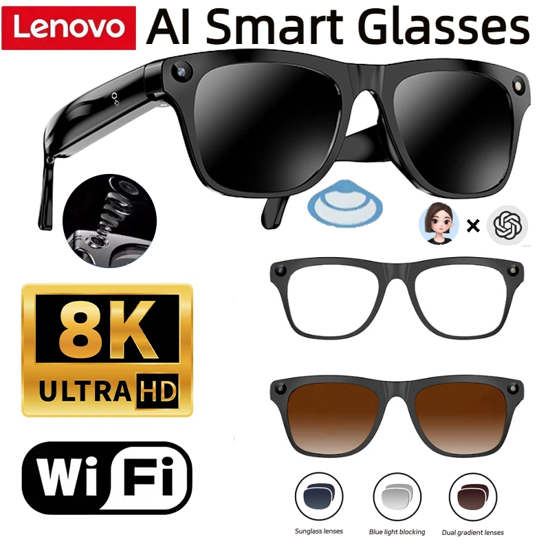 Photography With Ai - Okulary inteligentne Lenovo 32G Pamięć 800W