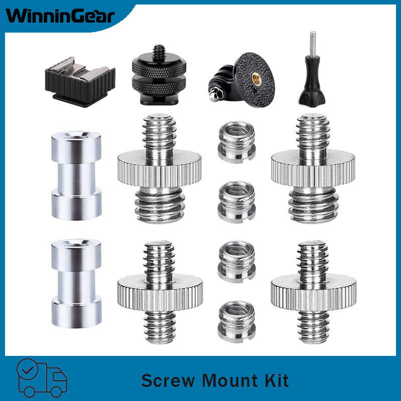 Hot Shoe Adapter - Zestaw adapterów śrubowych do kamery 10/14