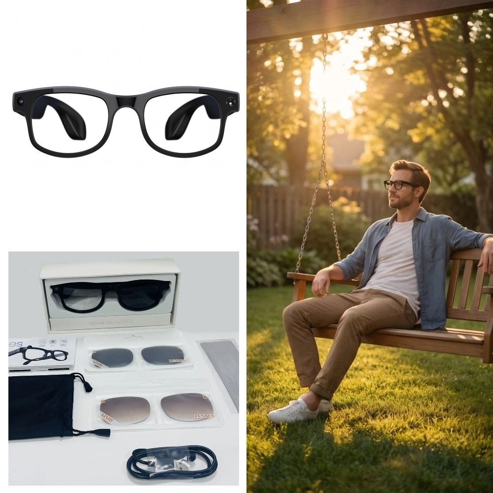 Photography With Ai - Inteligentne okulary AI 2 w 1