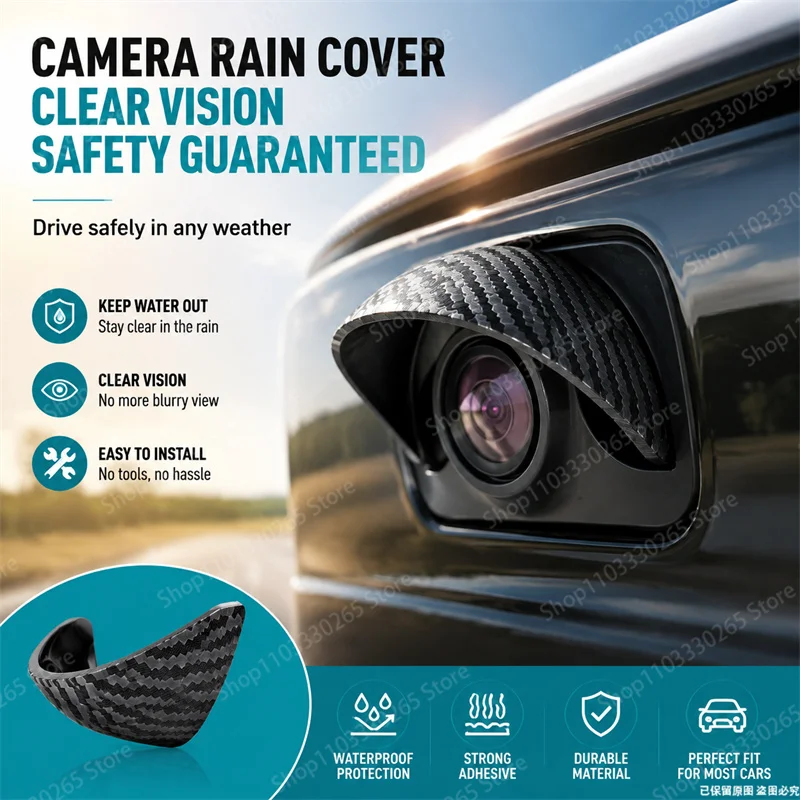 Camera Rain Cover - Osłona przeciwdeszczowa o fakturze włókna węglowego,