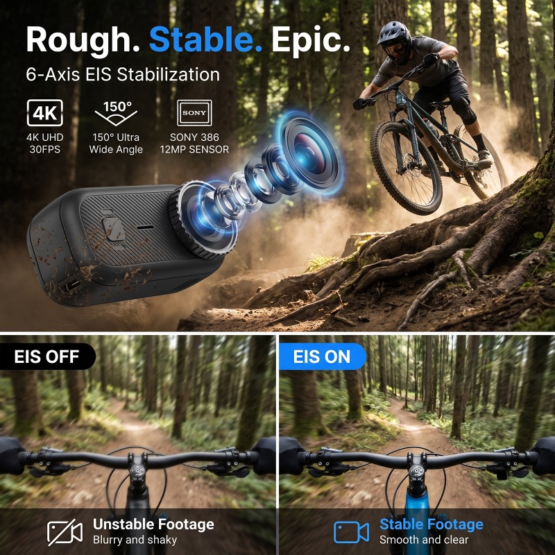 Kamera sportowa APEX Action 4K – Camera Bag Waterproof recenzja i cena