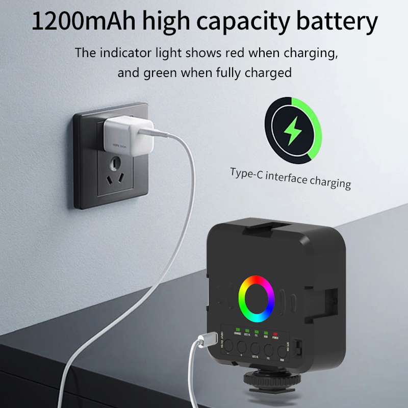 Przenośna mini lampa wideo RGB – Hot Shoe Adapter recenzja i cena
